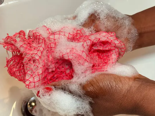 African Net Sponge Sapo Peach - Image 3