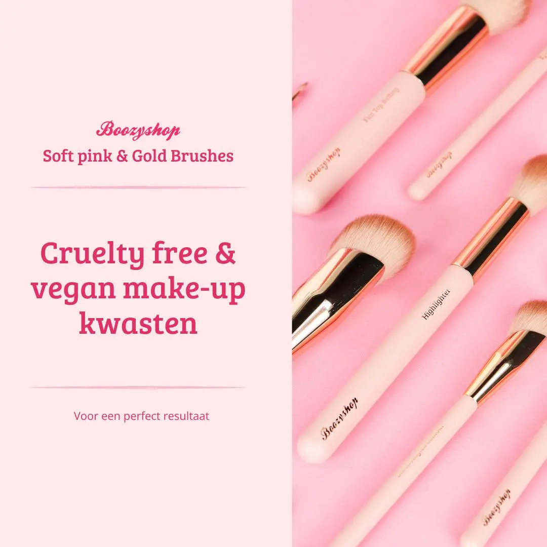 Soft Pink & Gold Multifunctional Blending Brush - Image 8