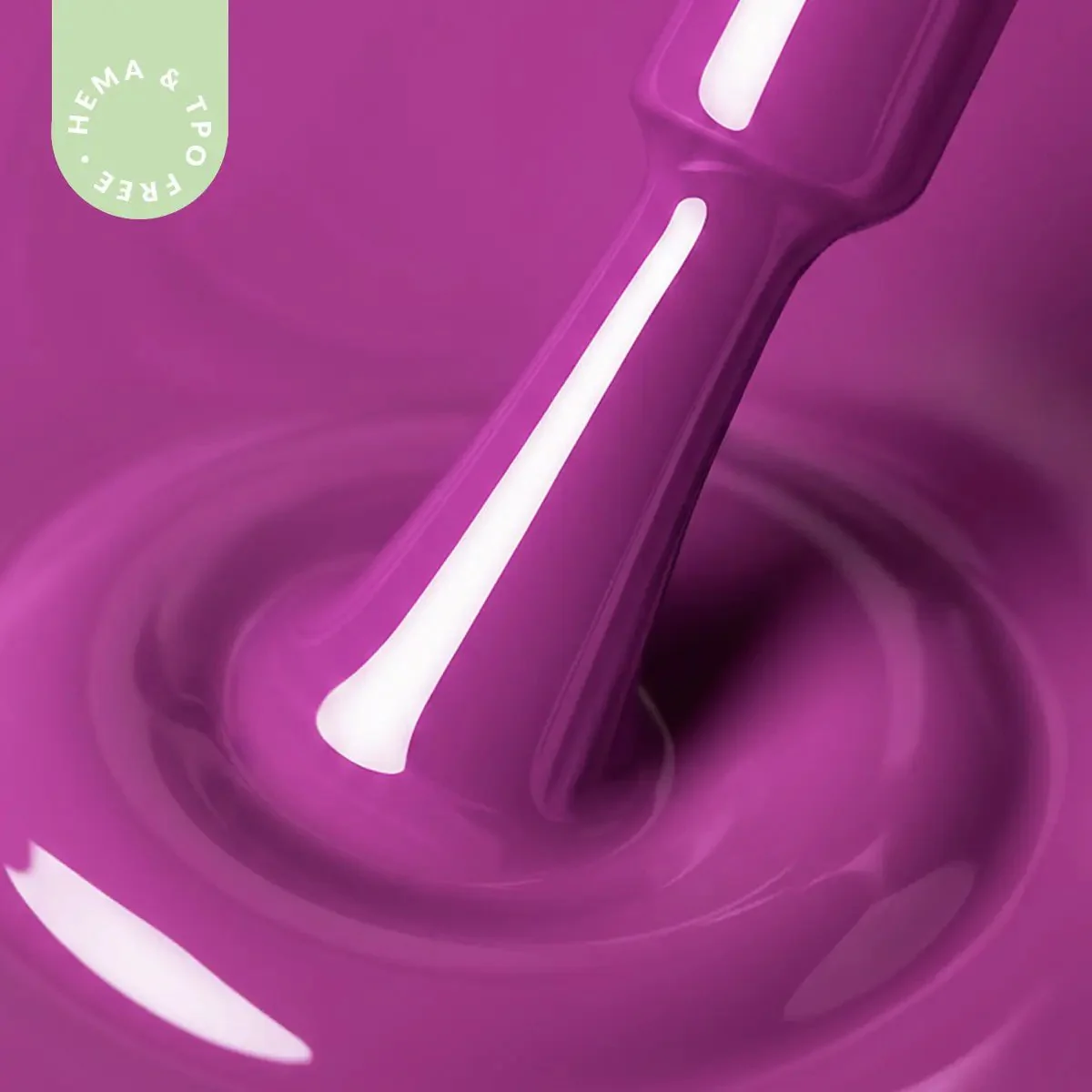 Hypoallergenic Hybrid UV/LED Gel Polish Magenta Muse 166 - Image 2