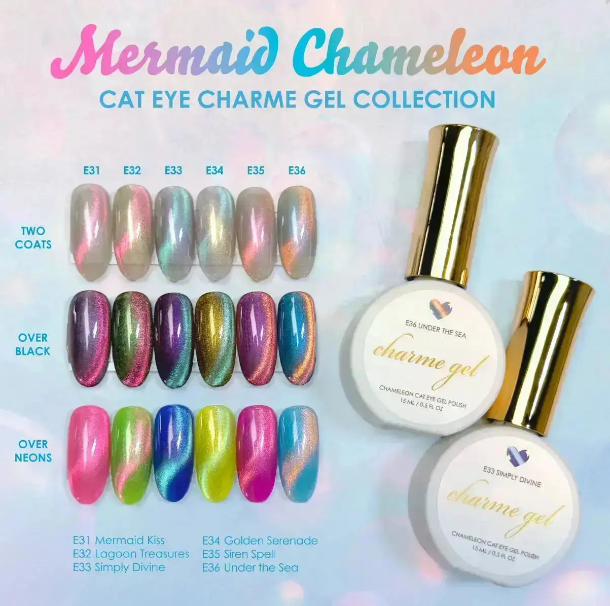 Gel Cat Eye E34 Golden Serenade - Image 3