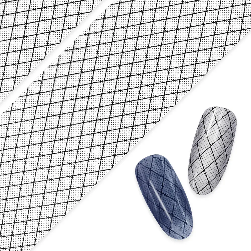 Nail Art Foil Paper Fishnet Lace Black