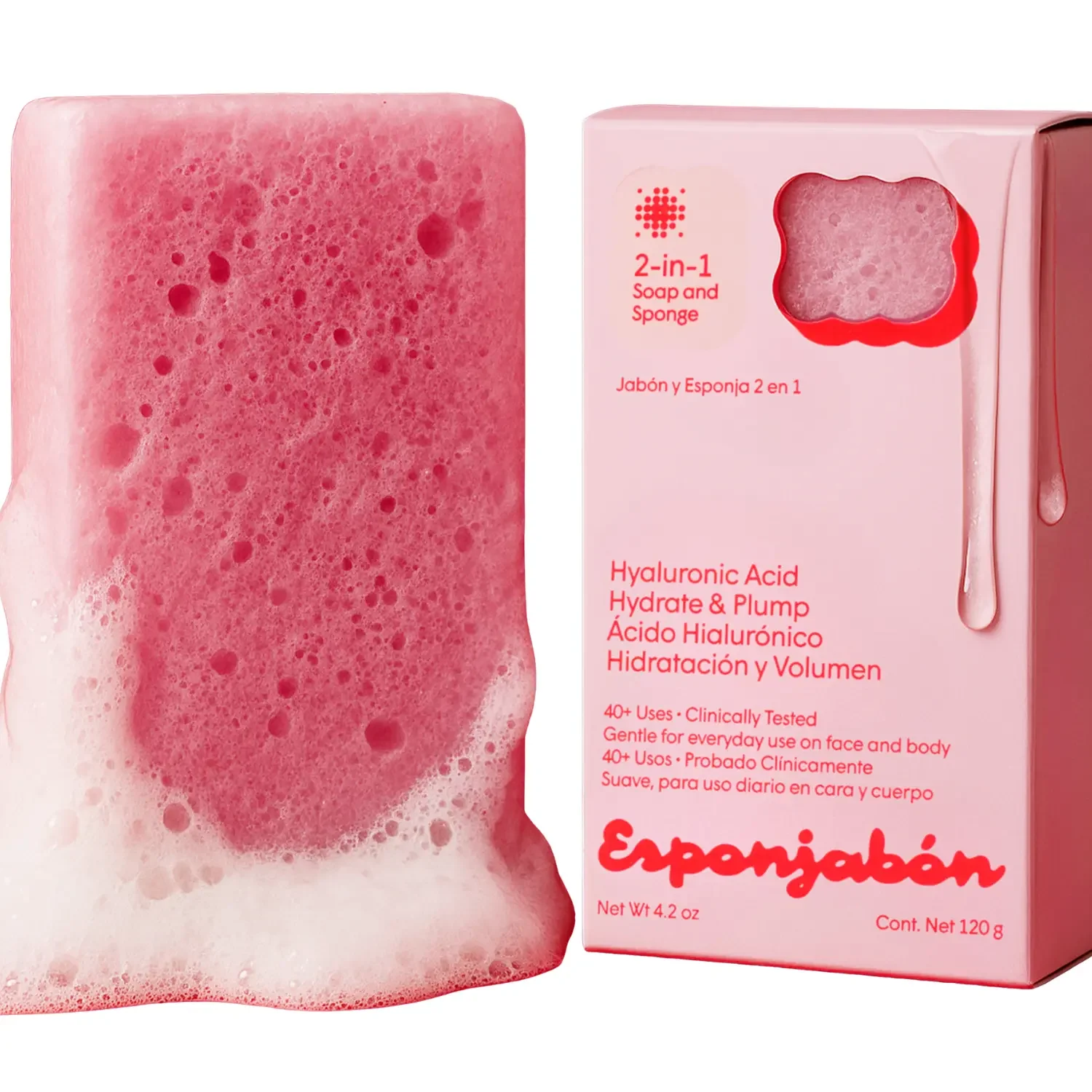 Hyaluronic Acid 2-in-1 Soap And Sponge