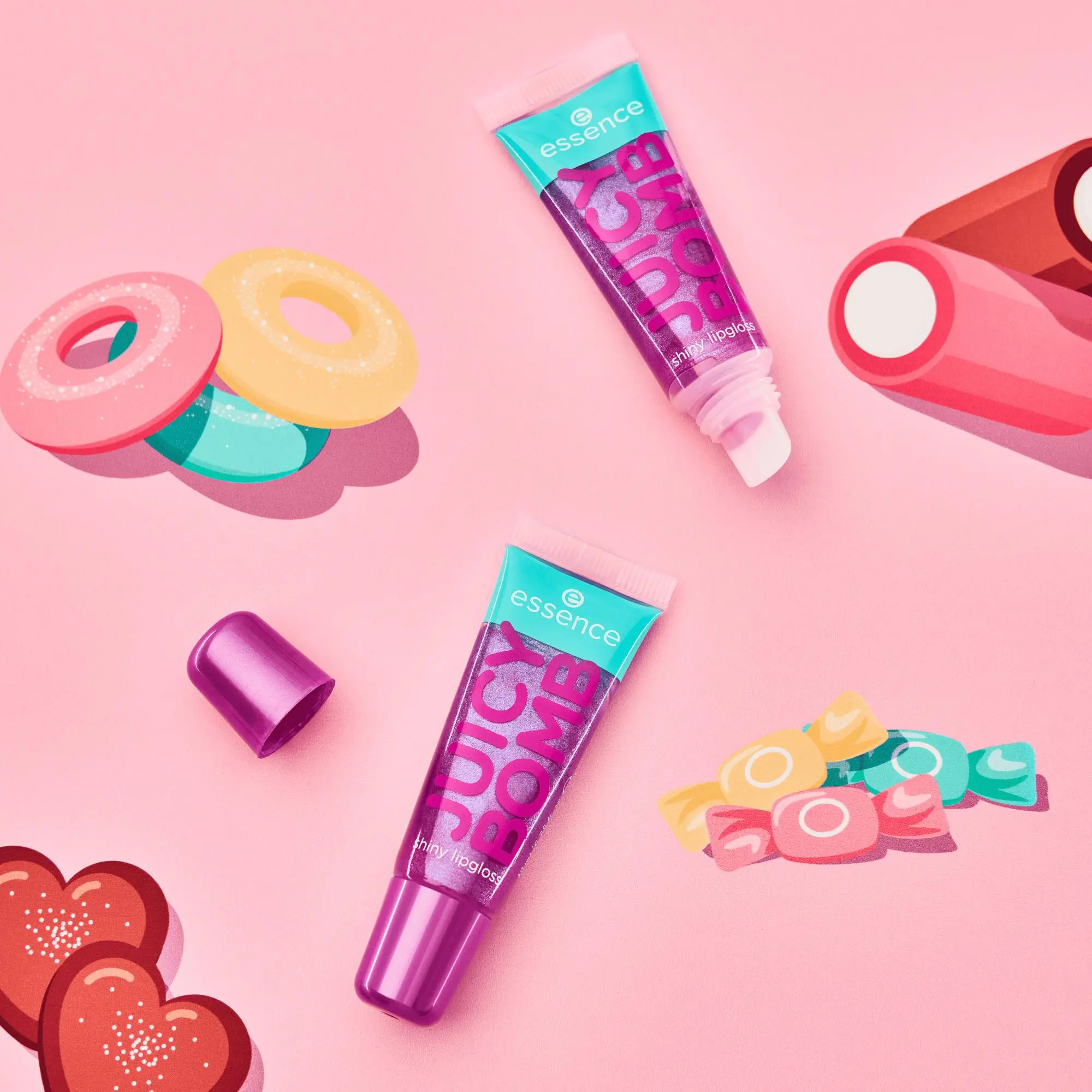 Juicy Bomb Shiny Lipgloss Set 02 Sweet & Glossy! - Image 6