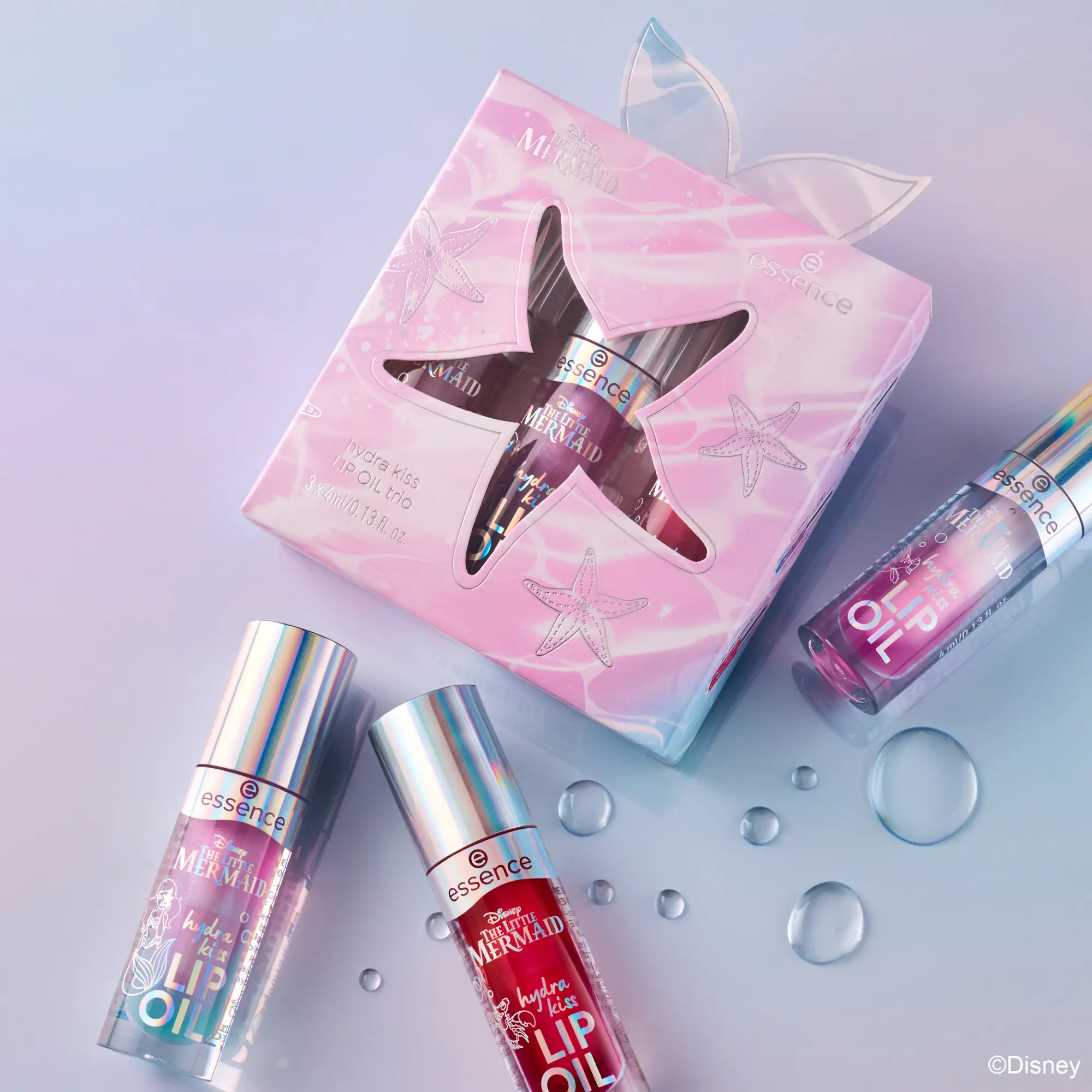 X Disney The Little Mermaid Hydra Kiss Lip Oil Trio - Image 3