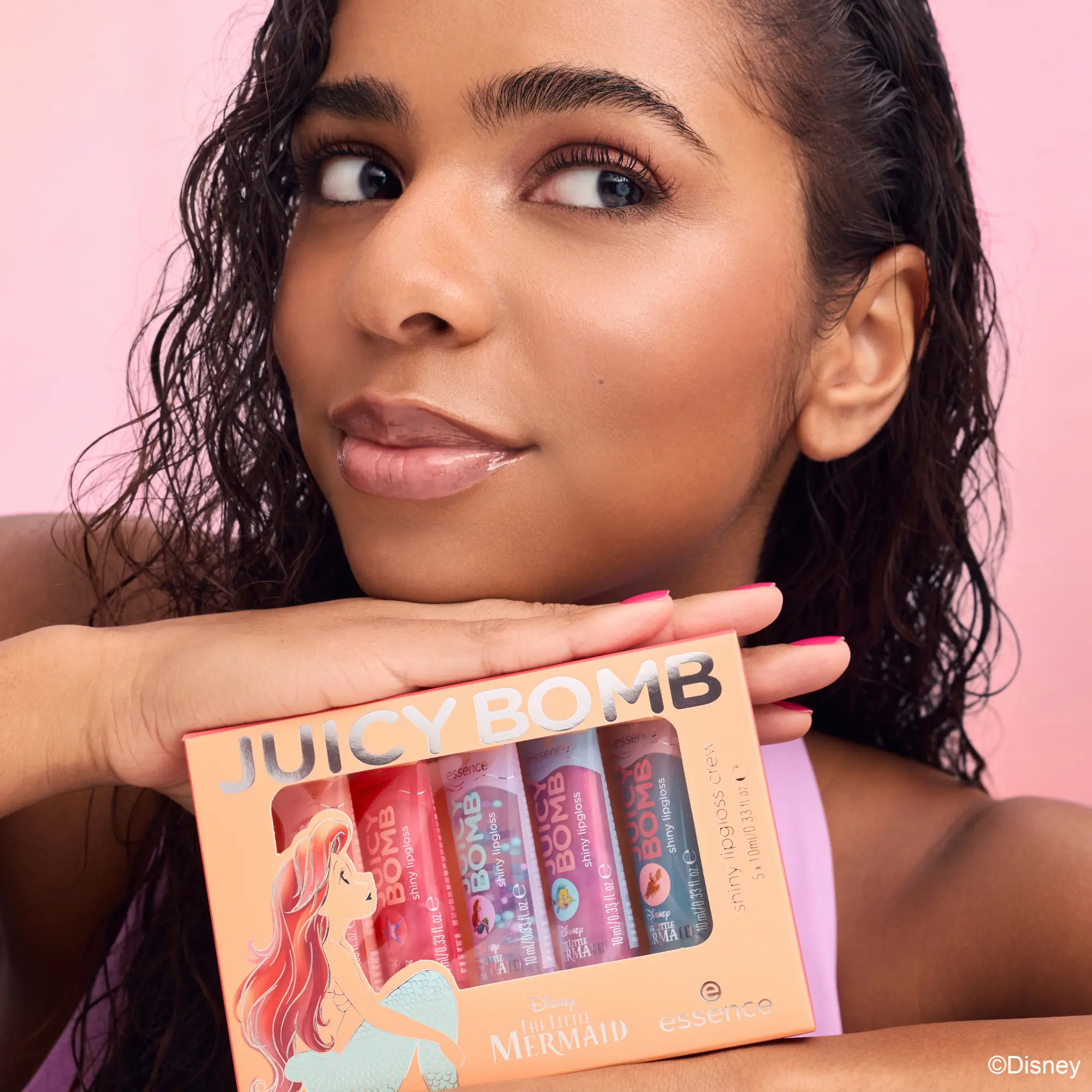 X Disney The Little Mermaid Juice Bomb Shiny Lipgloss Crew - Image 4