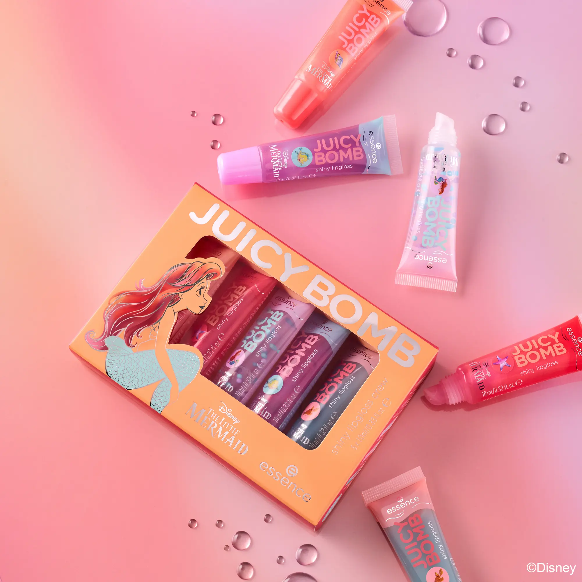 X Disney The Little Mermaid Juice Bomb Shiny Lipgloss Crew - Image 6