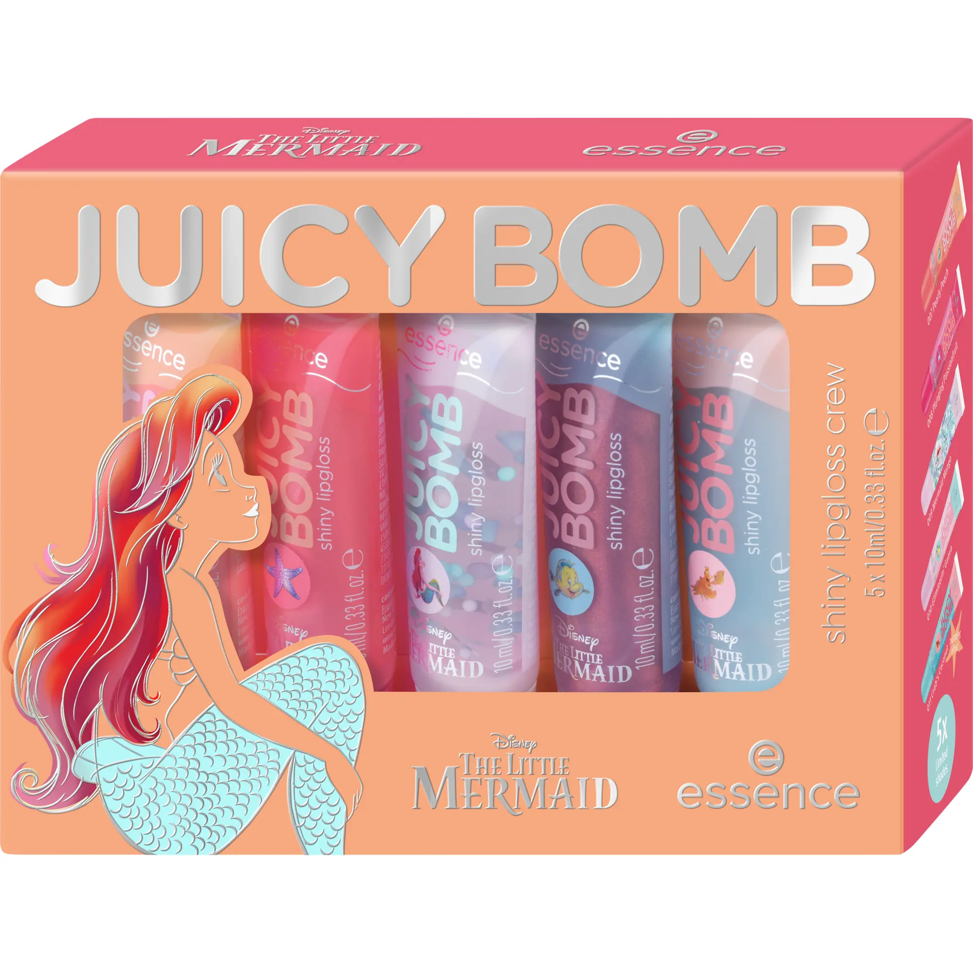 X Disney The Little Mermaid Juice Bomb Shiny Lipgloss Crew - Image 8