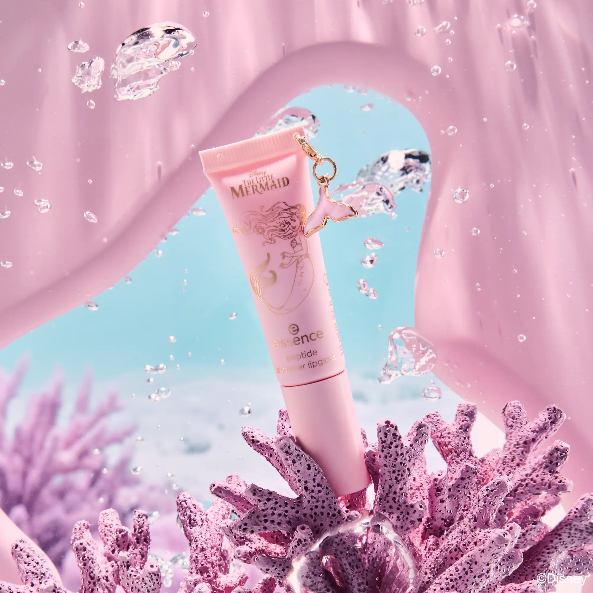 X Disney The Little Mermaid Peptide Shimmer Lipgloss 01 Mer-mazing - Image 4