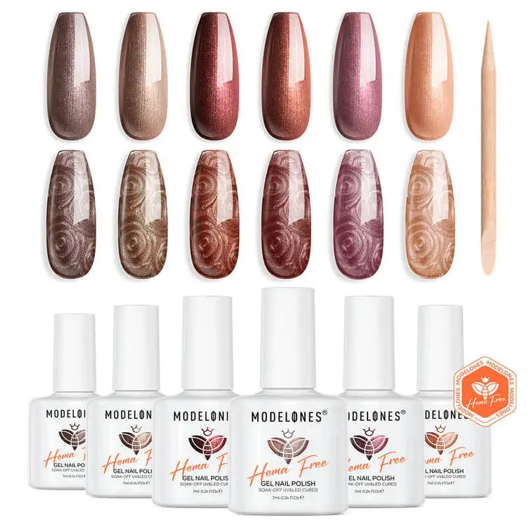 Gel Nail Polish Set Psychedelic Pearl