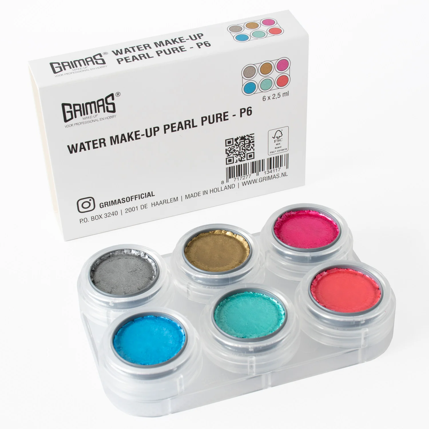 Water Make-up Pearl Pure Palette P6