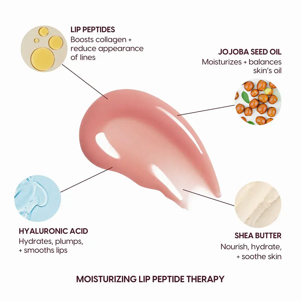 Lip Syrup Moisturizing Peptide Therapy Soft Brown - Image 4