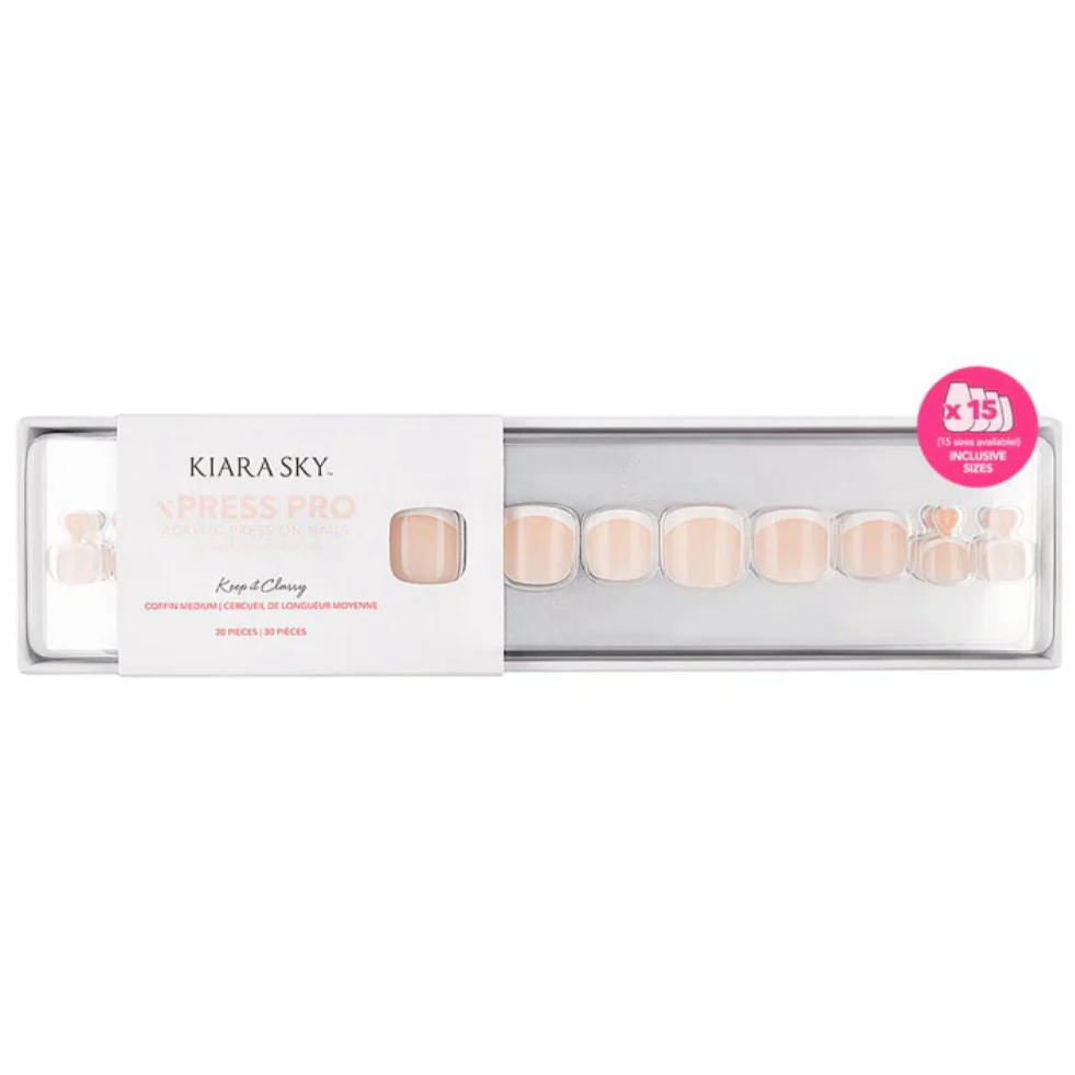 xPress Pro Press-on Toe Nails Keep It Classy