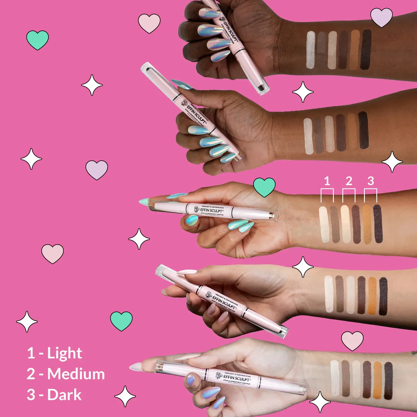 Contour & Highlight Stick Effin Sculpt Light - Image 2