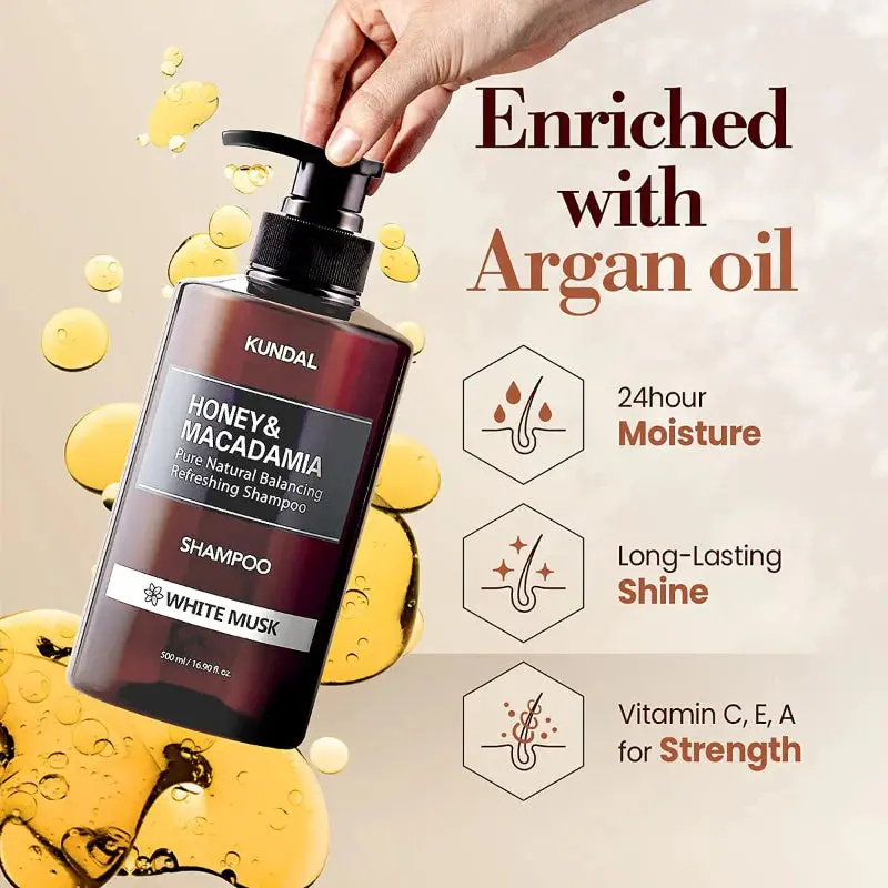 Honey & Macadamia Nature Shampoo Amber Vanilla - Image 3