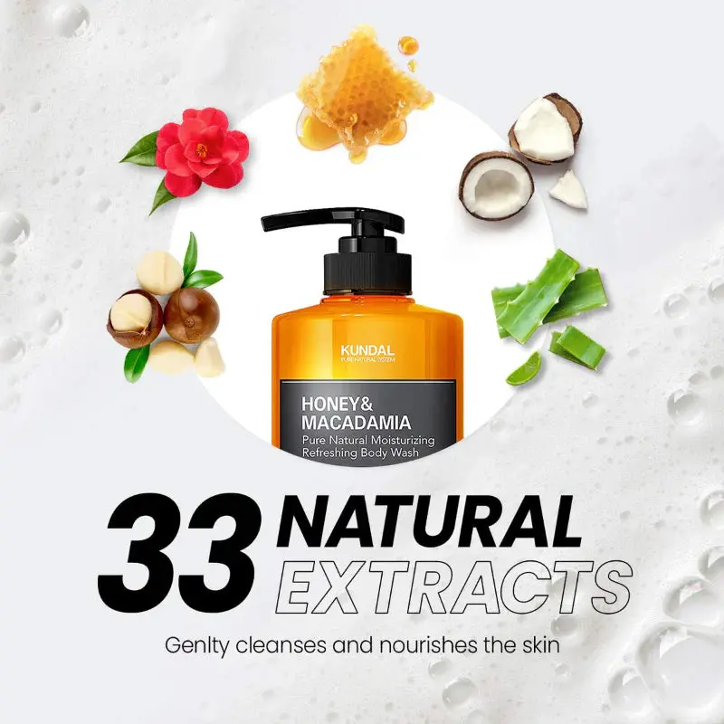Honey & Macadamia Pure Body Wash White Musk - Image 3