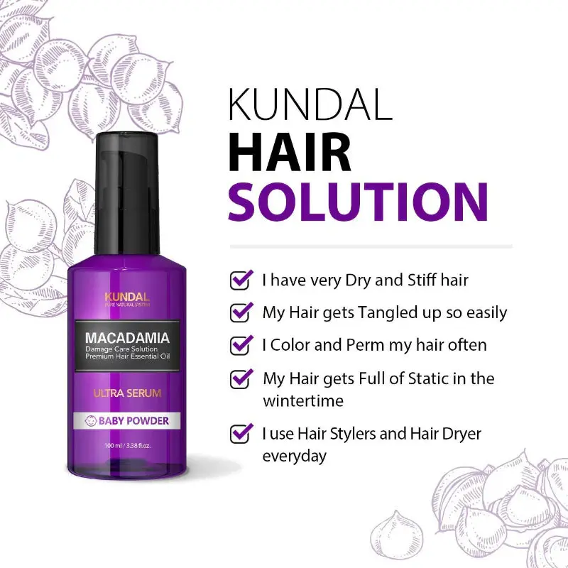 Macadamia Hair Serum White Musk - Image 3