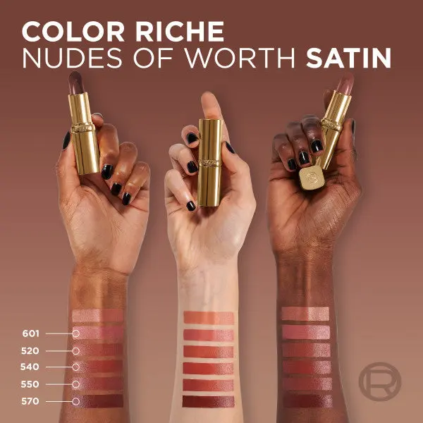 Color Riche Satin Lipstick 520 Nude Defiant - Image 3