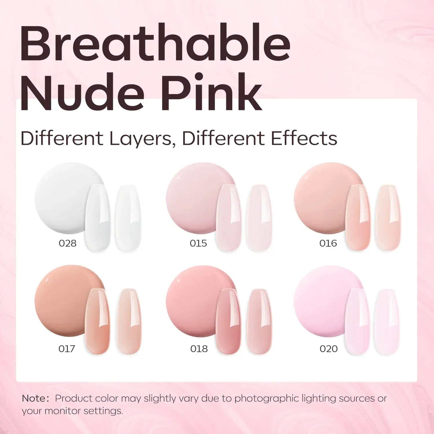 Builder Nail Gel Set Nude Pink - Image 3