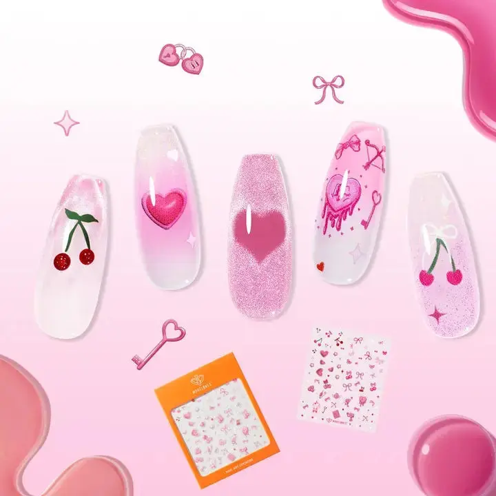 Gel Nail Polish Set Bare N Berry - Image 6