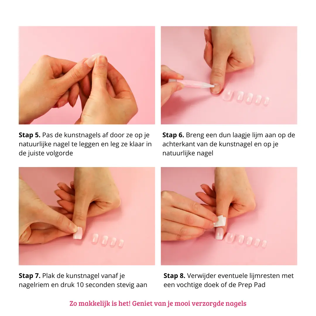 Press On French Nails Nude Goldstrike - Image 7