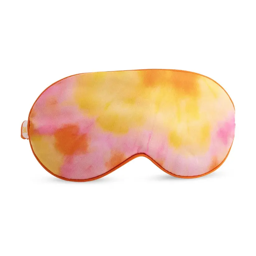 Satin Sleep Mask Orange Tye Dye