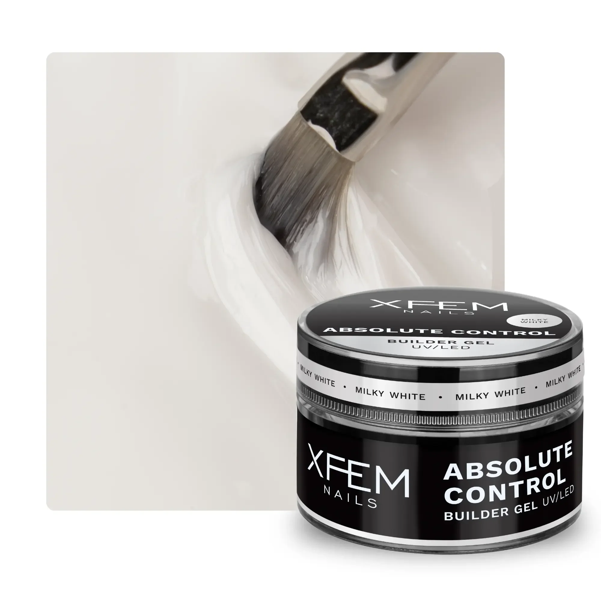 Builder Gel Absolute Control UV/LED Milky White 50 ml. - Image 2