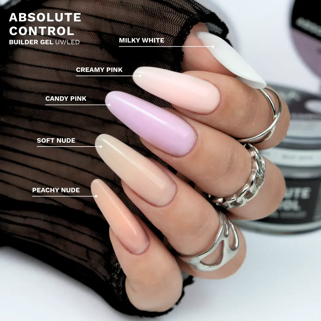 Builder Gel Absolute Control UV/LED Milky White 50 ml. - Image 6