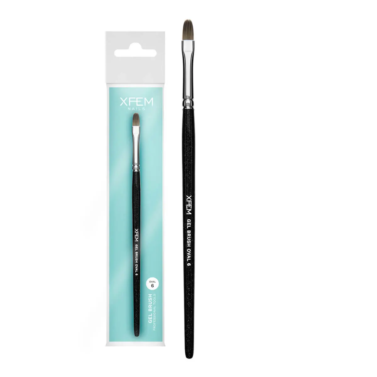 Gel Brush Oval 6